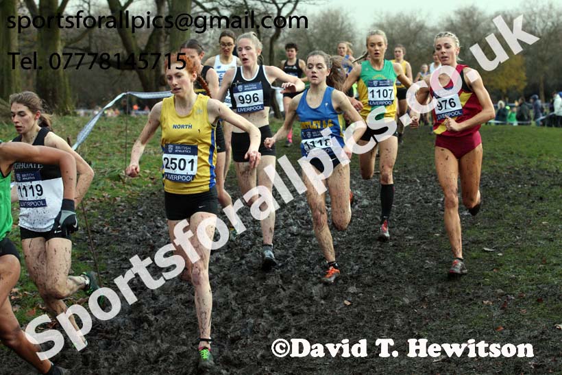Senior Women and under-23 Womens 2017 British Athletics Liverpool Cross Challenge, Sefton Park, Liverpool. Photo:  David T. Hewitson/Sports for All Pics